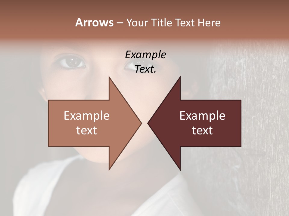 Girl Horizontal Ethnicity PowerPoint Template