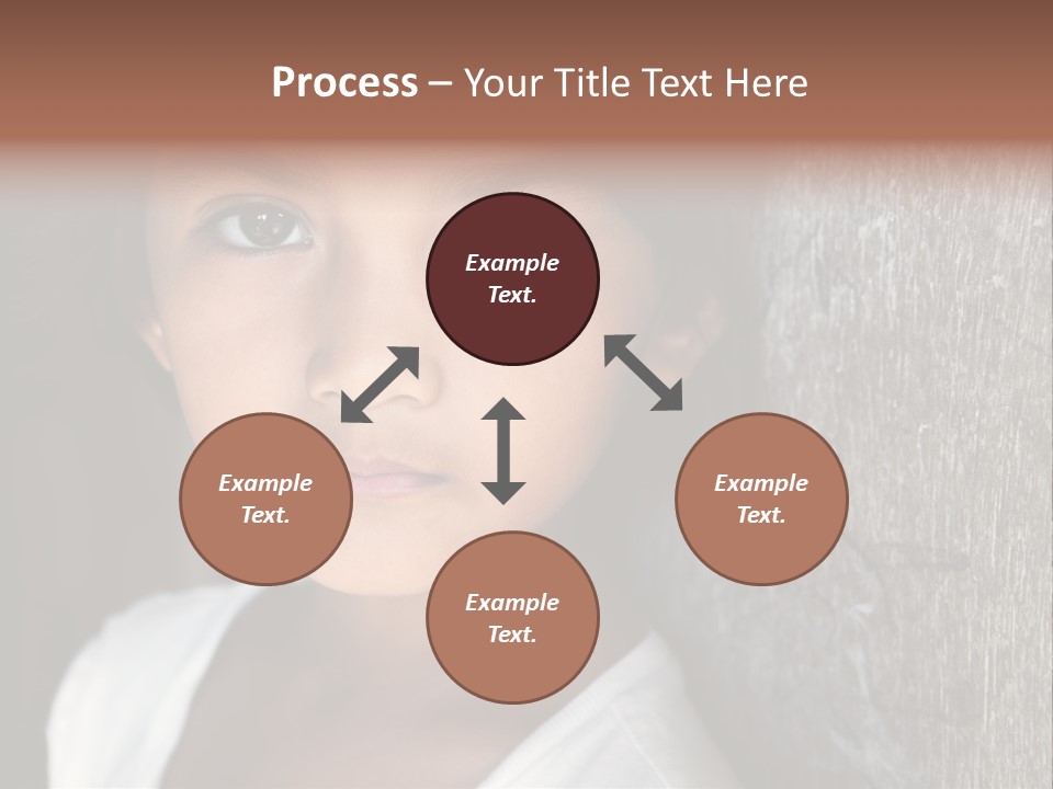 Girl Horizontal Ethnicity PowerPoint Template