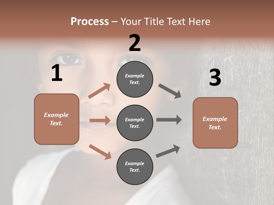 Girl Horizontal Ethnicity PowerPoint Template