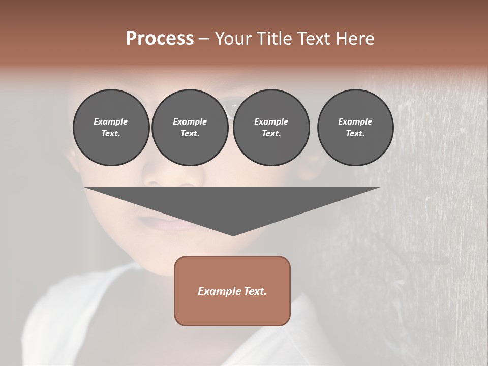 Girl Horizontal Ethnicity PowerPoint Template