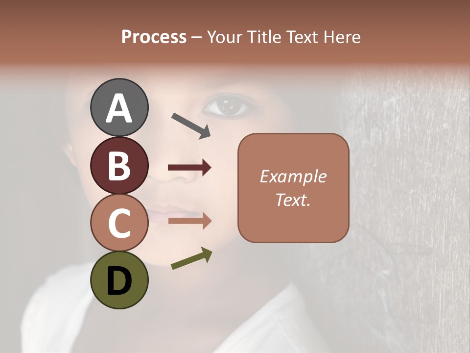 Girl Horizontal Ethnicity PowerPoint Template