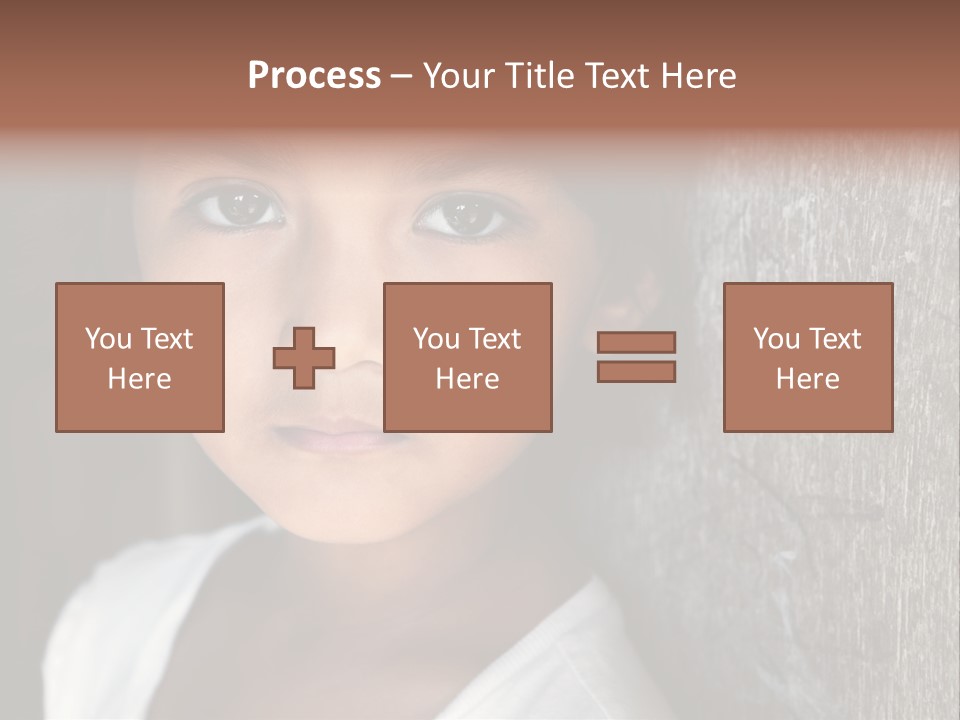 Girl Horizontal Ethnicity PowerPoint Template