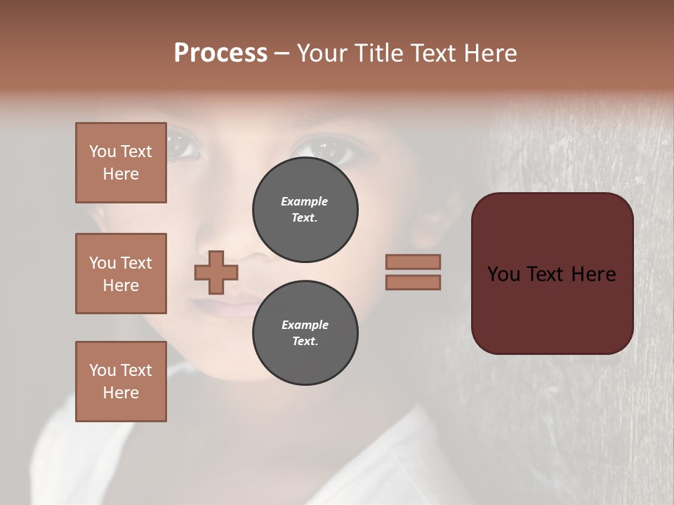 Girl Horizontal Ethnicity PowerPoint Template