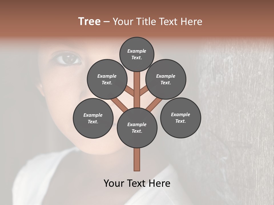 Girl Horizontal Ethnicity PowerPoint Template