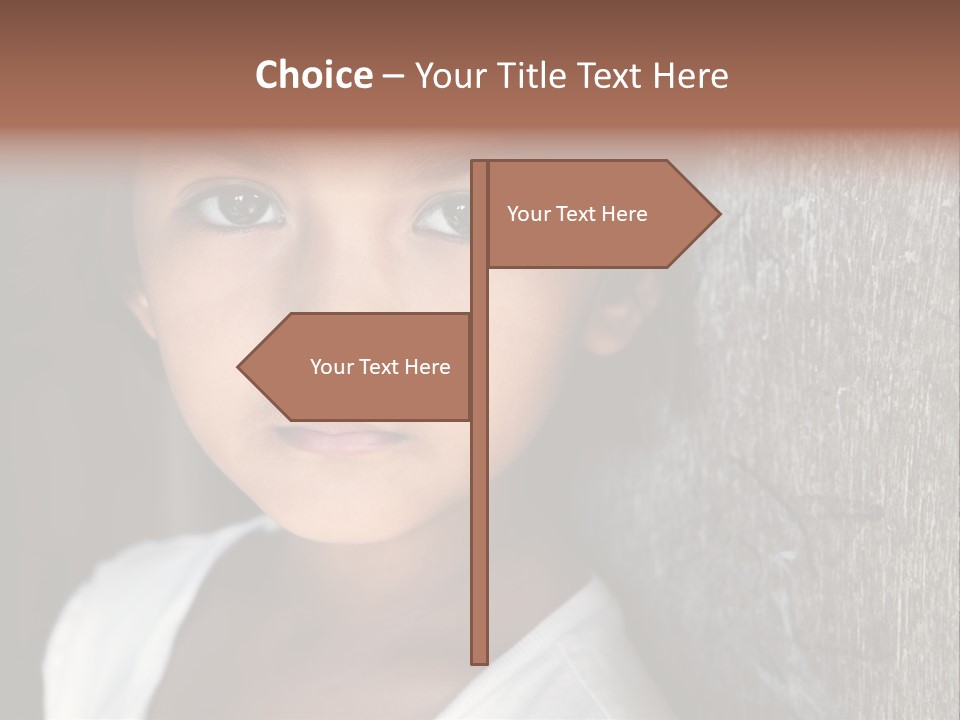 Girl Horizontal Ethnicity PowerPoint Template