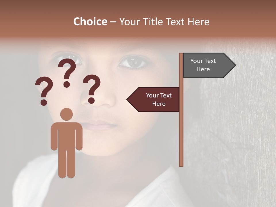 Girl Horizontal Ethnicity PowerPoint Template