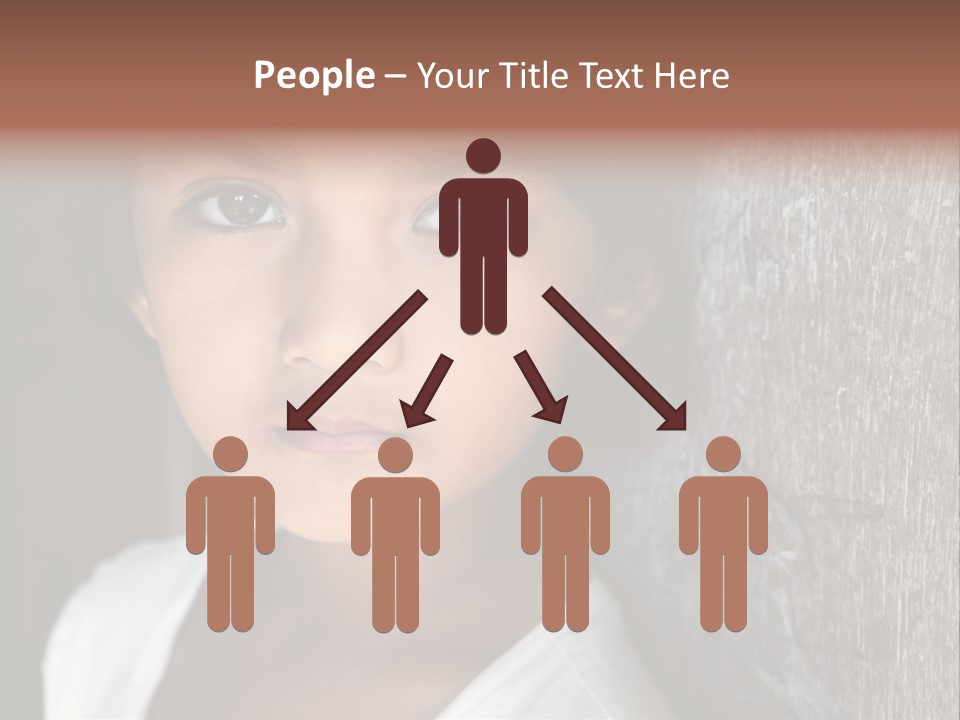 Girl Horizontal Ethnicity PowerPoint Template