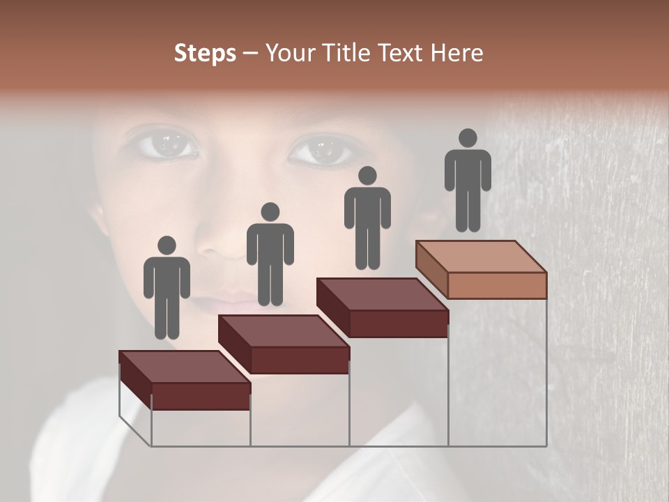 Girl Horizontal Ethnicity PowerPoint Template