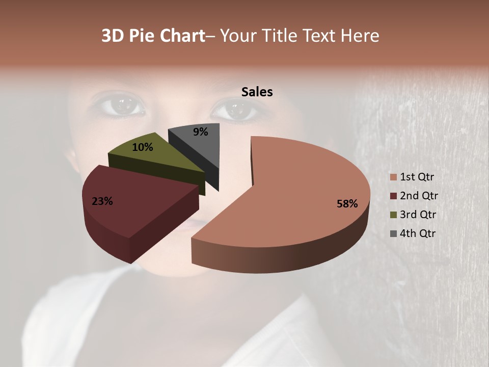 Girl Horizontal Ethnicity PowerPoint Template