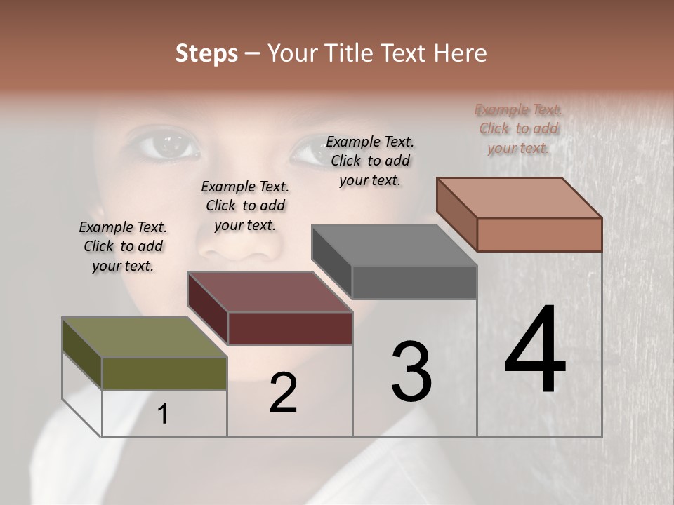 Girl Horizontal Ethnicity PowerPoint Template