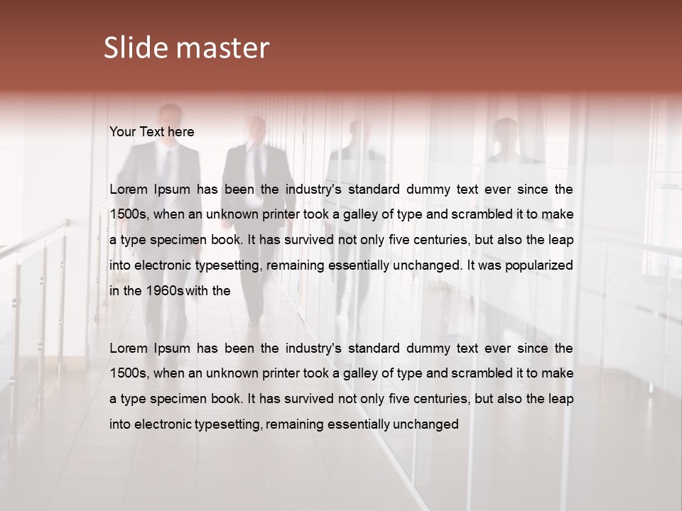 Architecture Company Ceiling PowerPoint Template