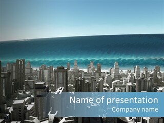 Wave Big Flood PowerPoint Template