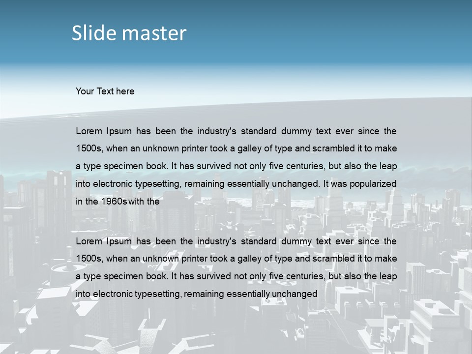 Wave Big Flood PowerPoint Template