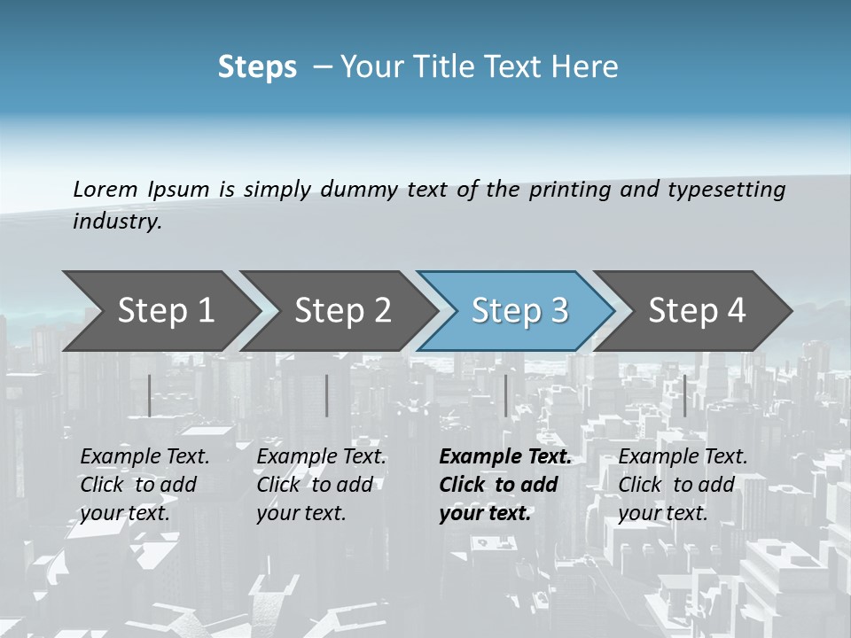 Wave Big Flood PowerPoint Template