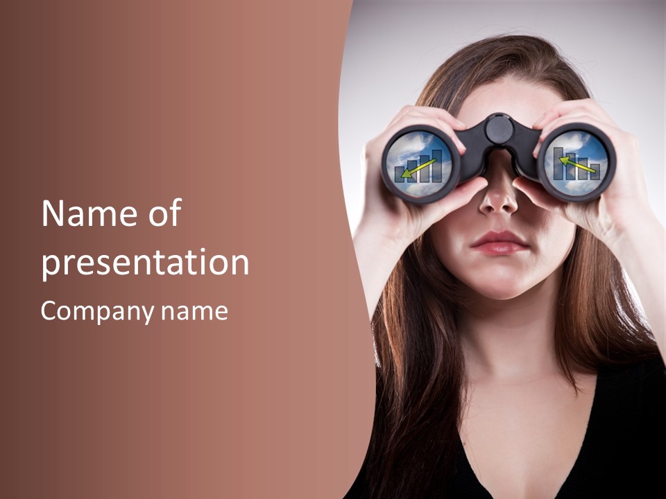 Finance Future Binocular PowerPoint Template