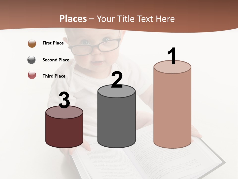 Reading Spectacles Baby PowerPoint Template