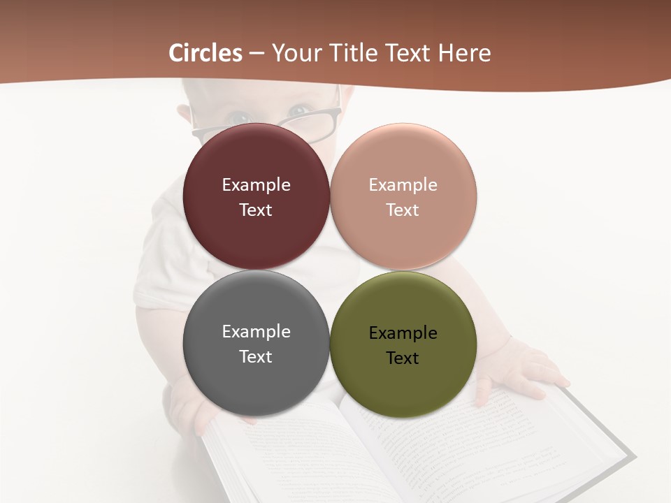 Reading Spectacles Baby PowerPoint Template