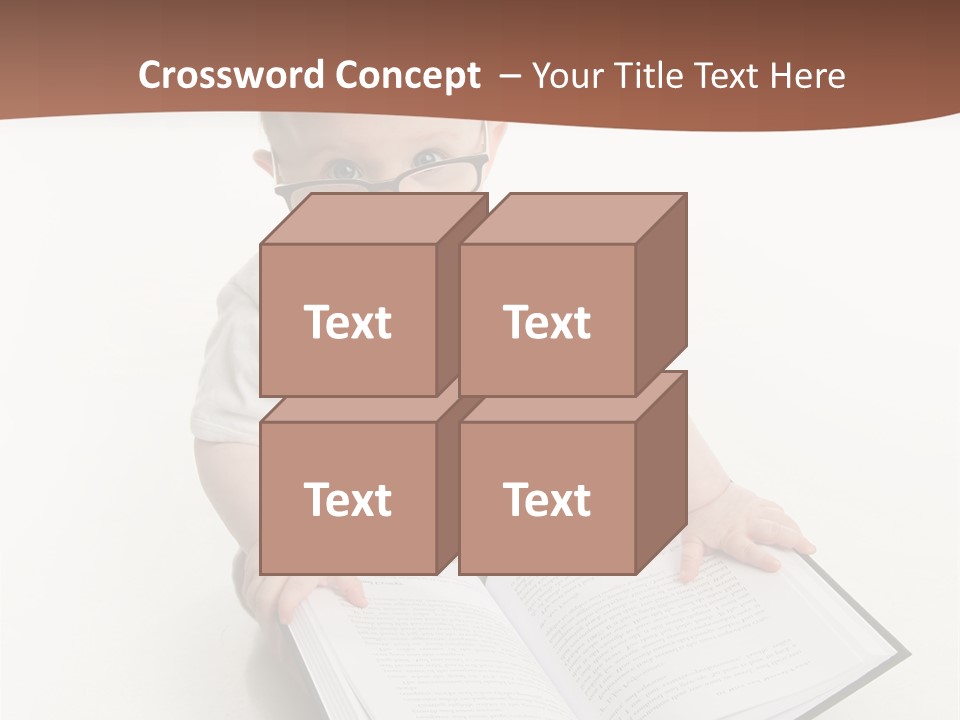 Reading Spectacles Baby PowerPoint Template