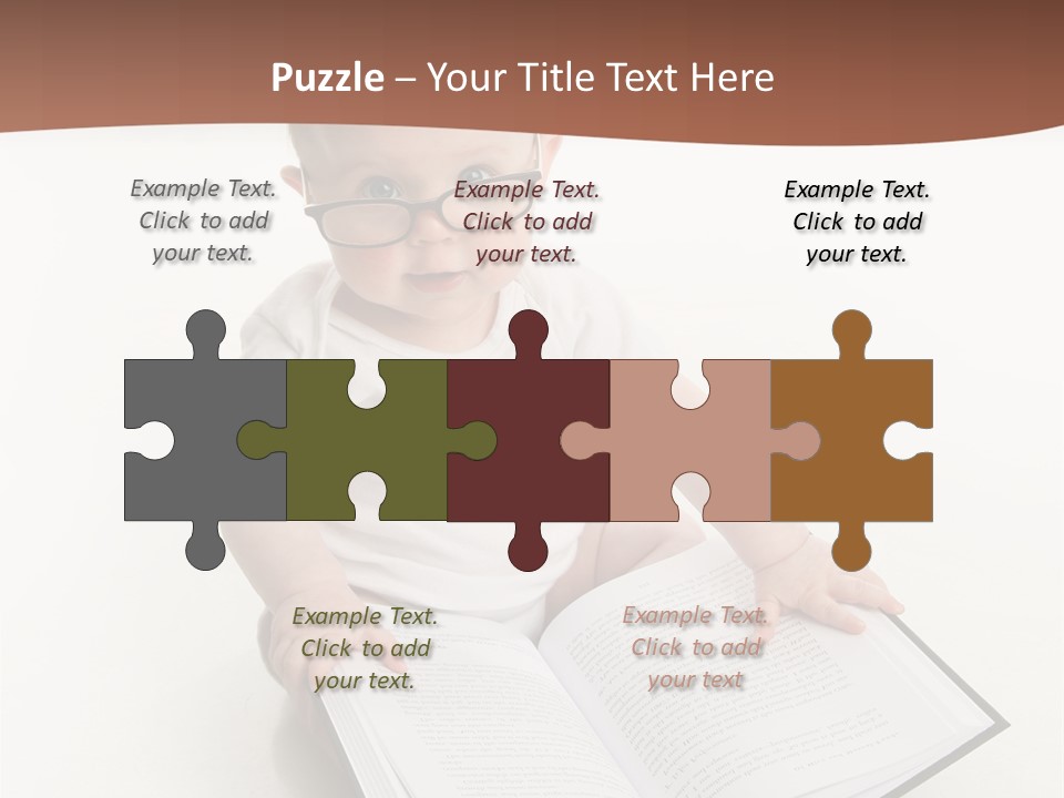 Reading Spectacles Baby PowerPoint Template