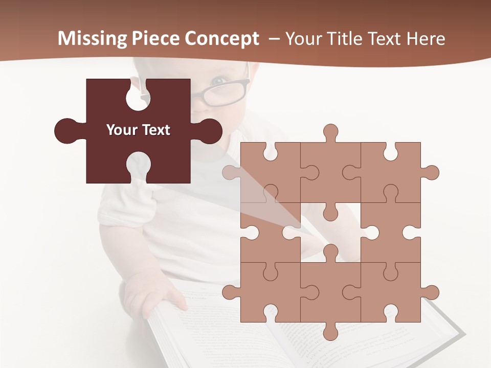 Reading Spectacles Baby PowerPoint Template