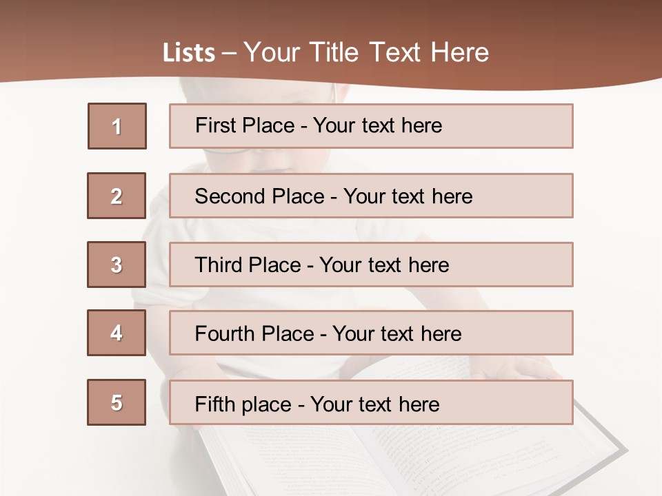 Reading Spectacles Baby PowerPoint Template