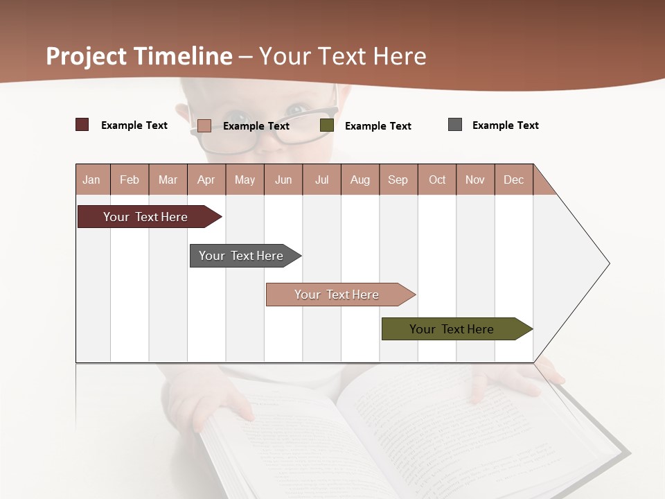 Reading Spectacles Baby PowerPoint Template