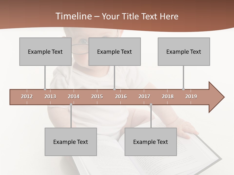 Reading Spectacles Baby PowerPoint Template