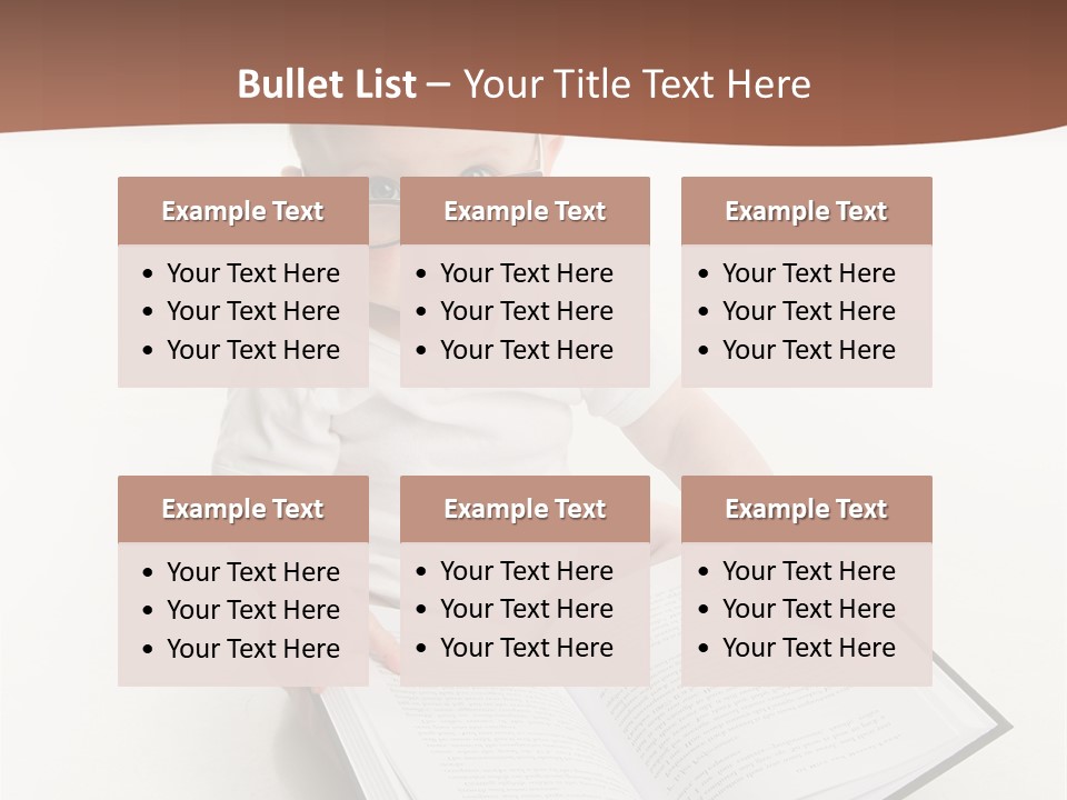 Reading Spectacles Baby PowerPoint Template