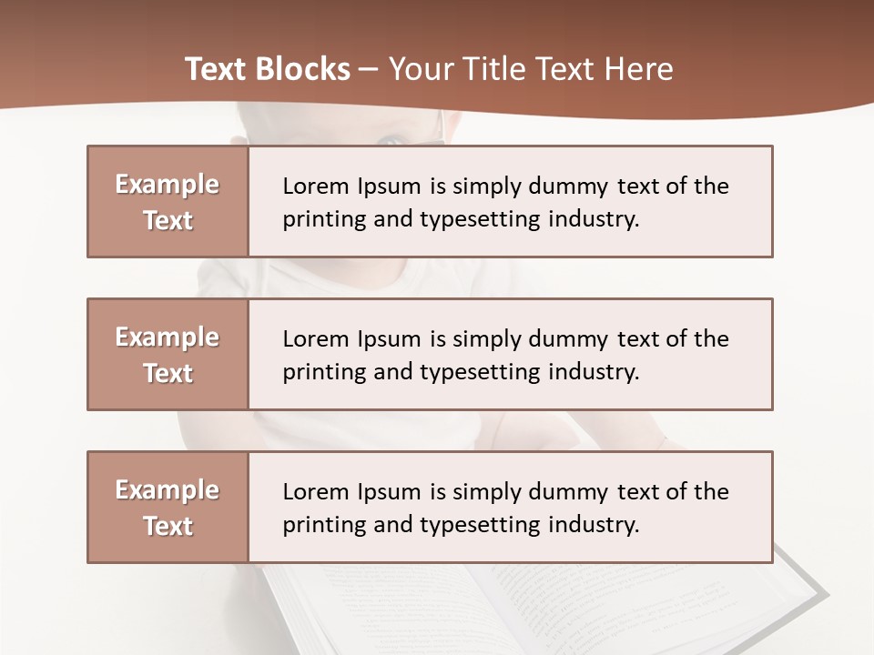 Reading Spectacles Baby PowerPoint Template