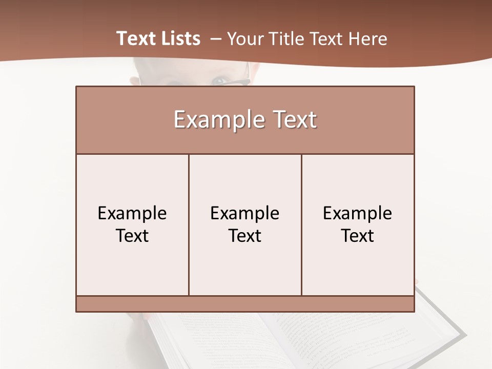 Reading Spectacles Baby PowerPoint Template