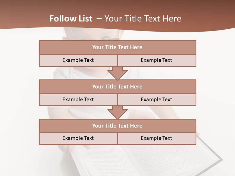Reading Spectacles Baby PowerPoint Template