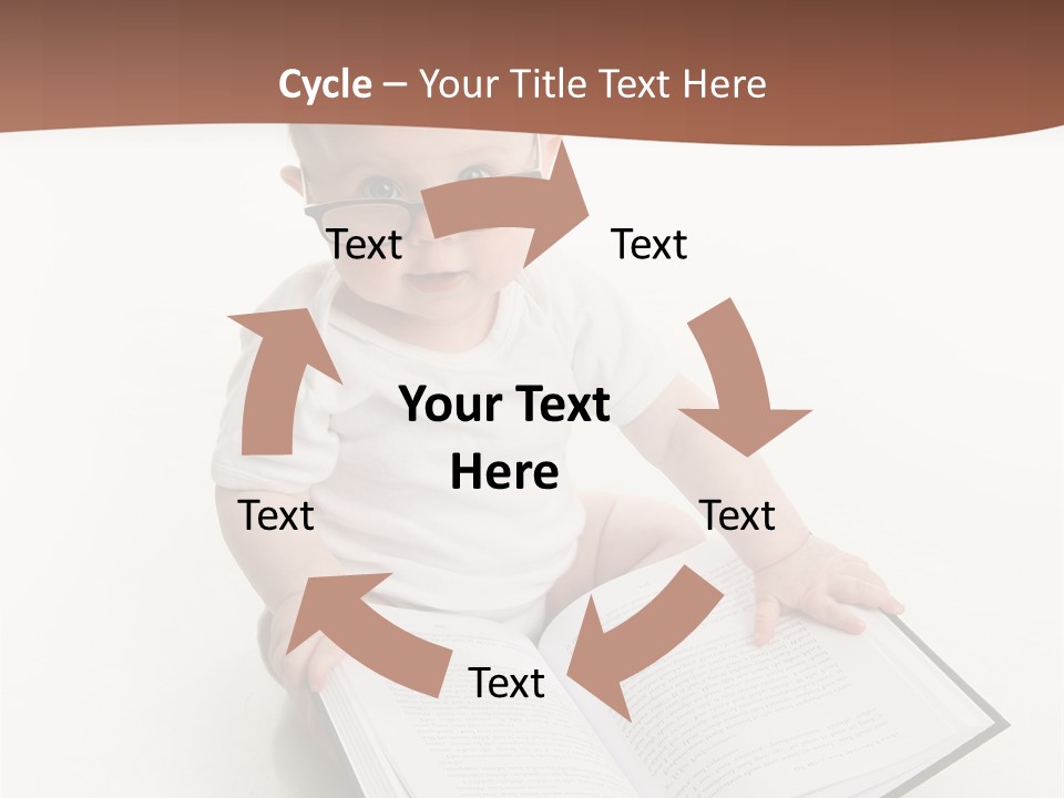 Reading Spectacles Baby PowerPoint Template