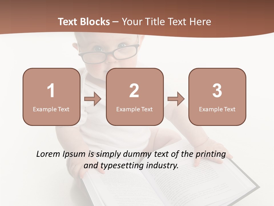 Reading Spectacles Baby PowerPoint Template