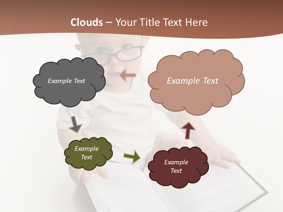 Reading Spectacles Baby PowerPoint Template