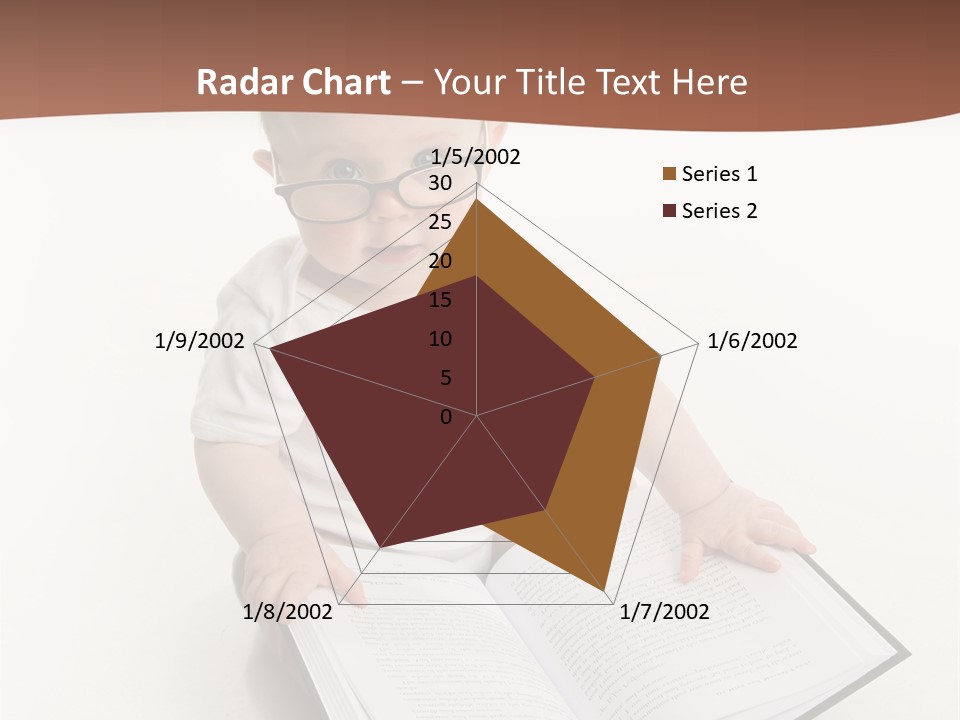 Reading Spectacles Baby PowerPoint Template