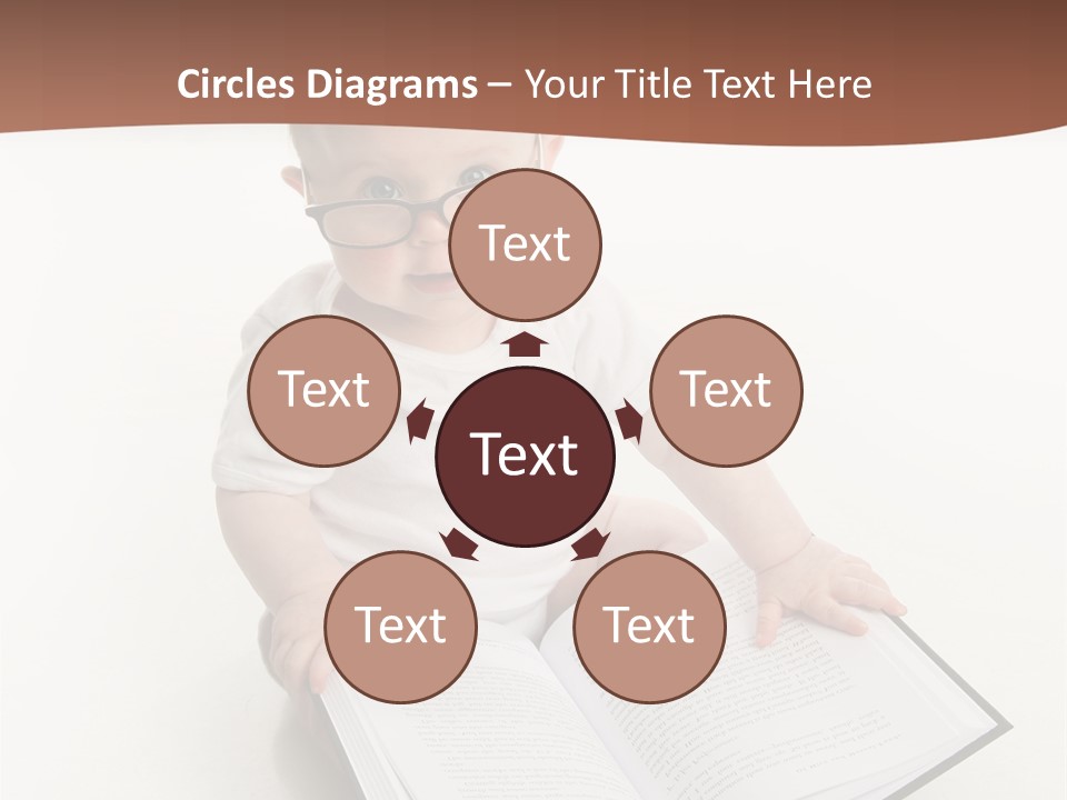 Reading Spectacles Baby PowerPoint Template