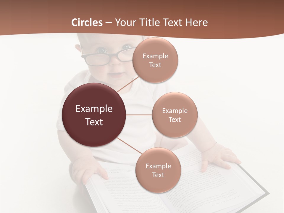 Reading Spectacles Baby PowerPoint Template
