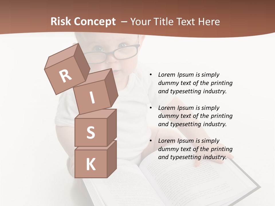 Reading Spectacles Baby PowerPoint Template