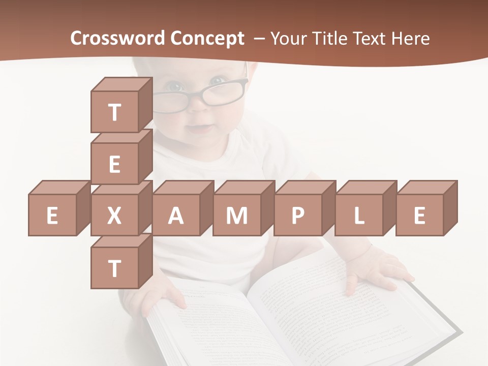 Reading Spectacles Baby PowerPoint Template