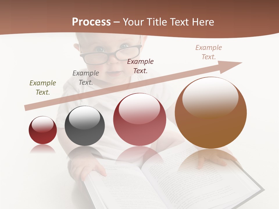 Reading Spectacles Baby PowerPoint Template