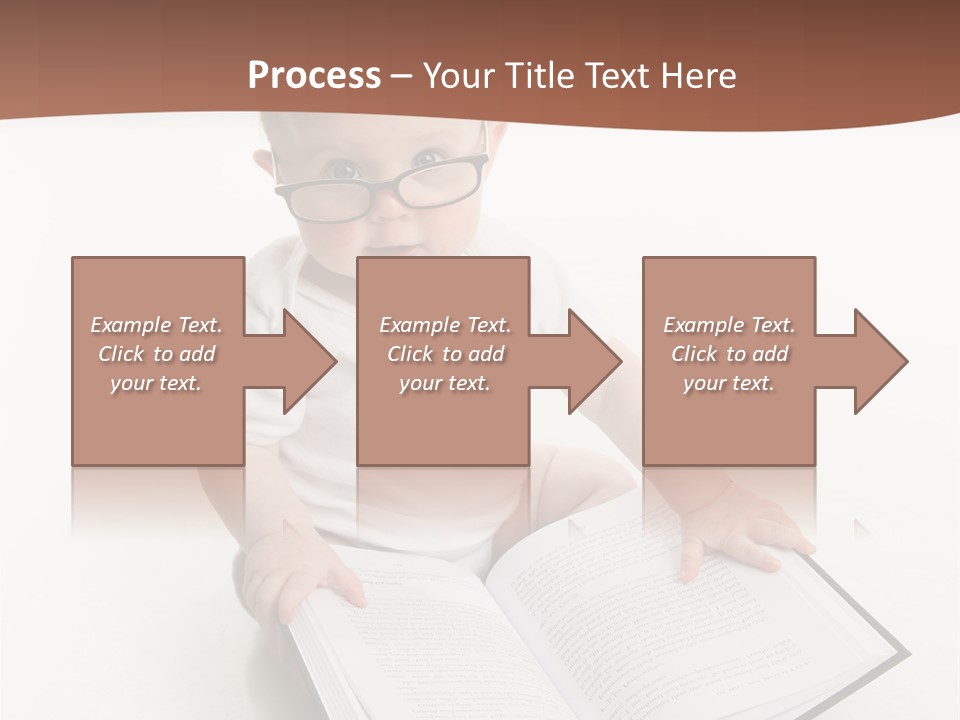 Reading Spectacles Baby PowerPoint Template