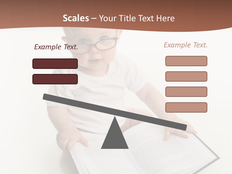 Reading Spectacles Baby PowerPoint Template