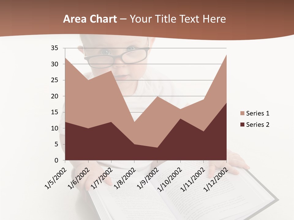 Reading Spectacles Baby PowerPoint Template