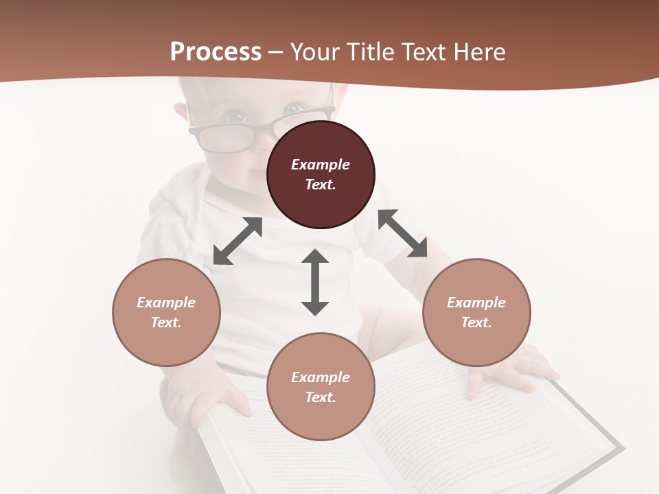 Reading Spectacles Baby PowerPoint Template