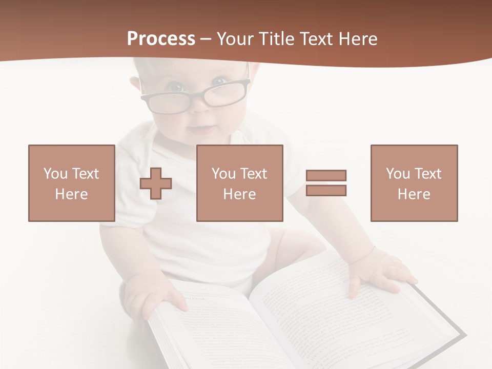 Reading Spectacles Baby PowerPoint Template
