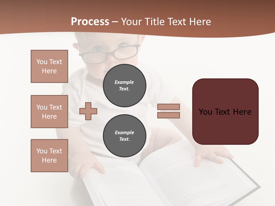 Reading Spectacles Baby PowerPoint Template