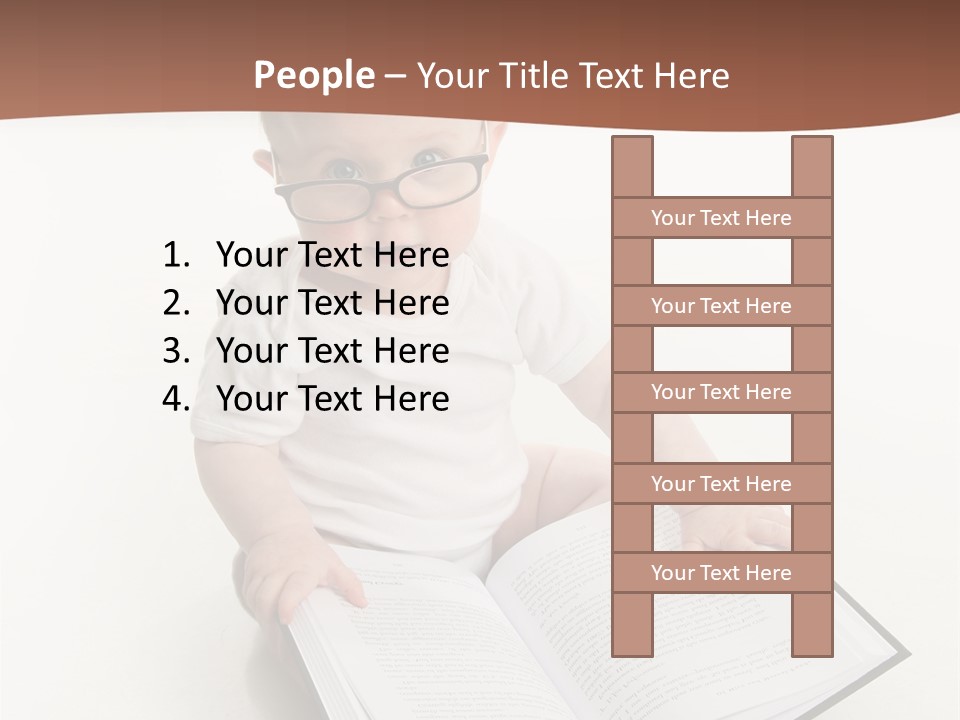 Reading Spectacles Baby PowerPoint Template