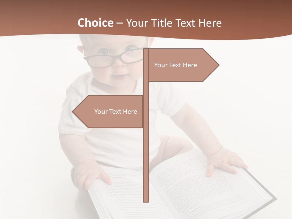 Reading Spectacles Baby PowerPoint Template