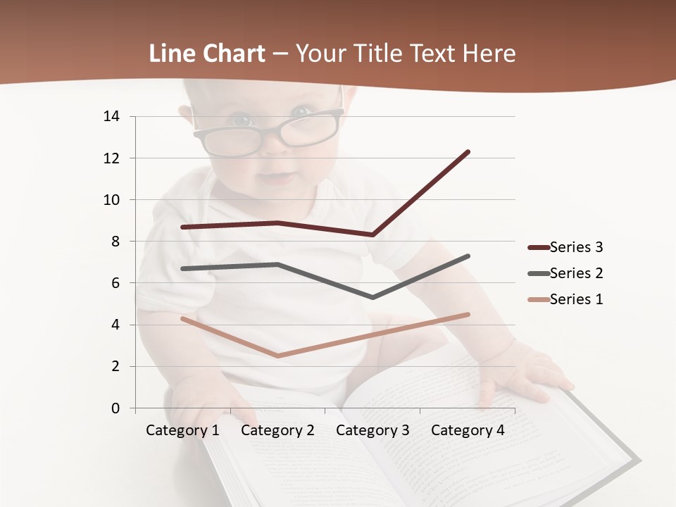 Reading Spectacles Baby PowerPoint Template