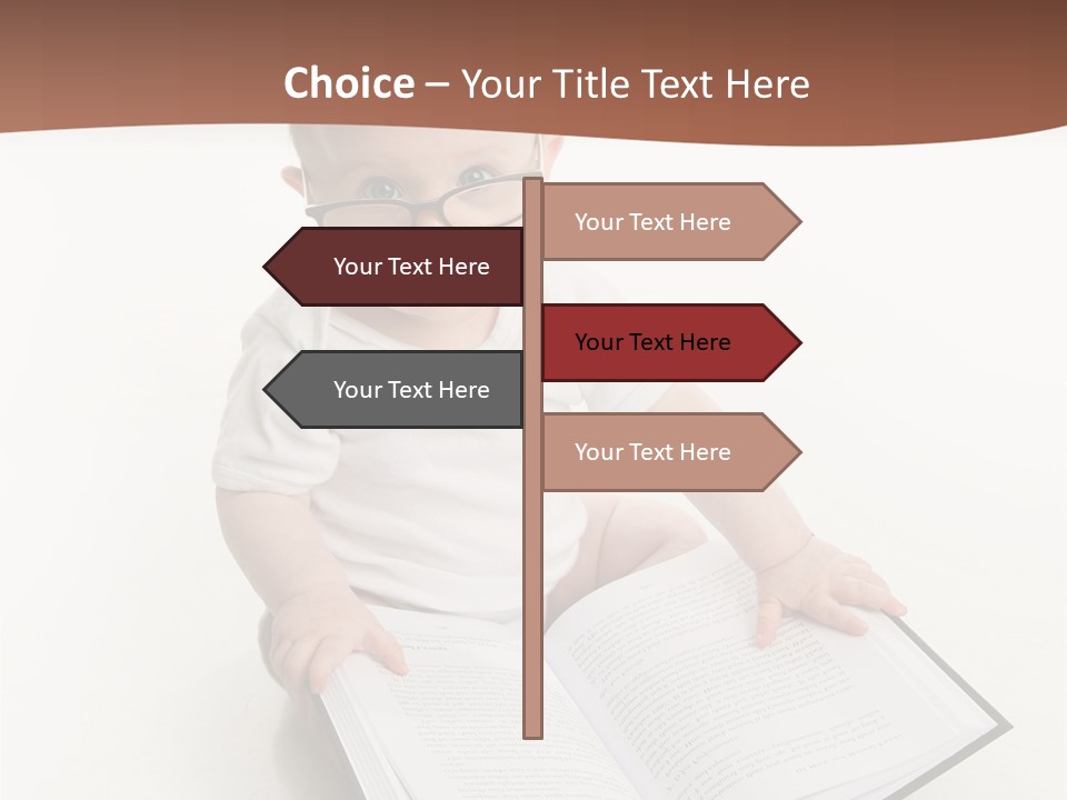 Reading Spectacles Baby PowerPoint Template